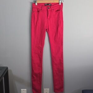 BDG Jeans Women's 00 Size 24 Red High-Rise Cigarette Jeans
